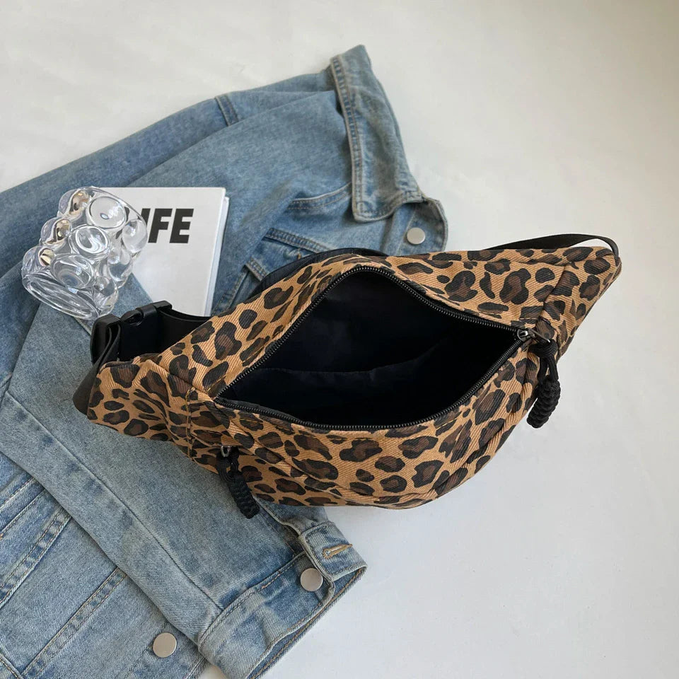 Trendy Leopard Print Crossbody Bag – Stylish & Comfortable Everyday Purse