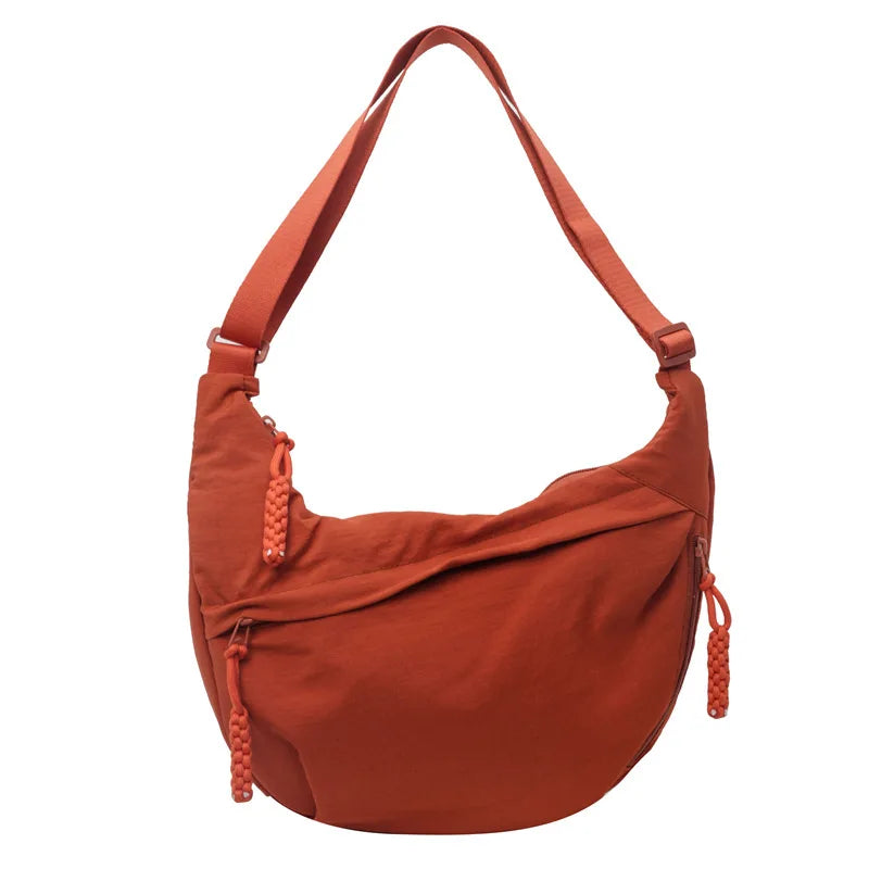Beige Hobo Crossbody Bag – Spacious, Stylish & Comfortable Everyday Tote