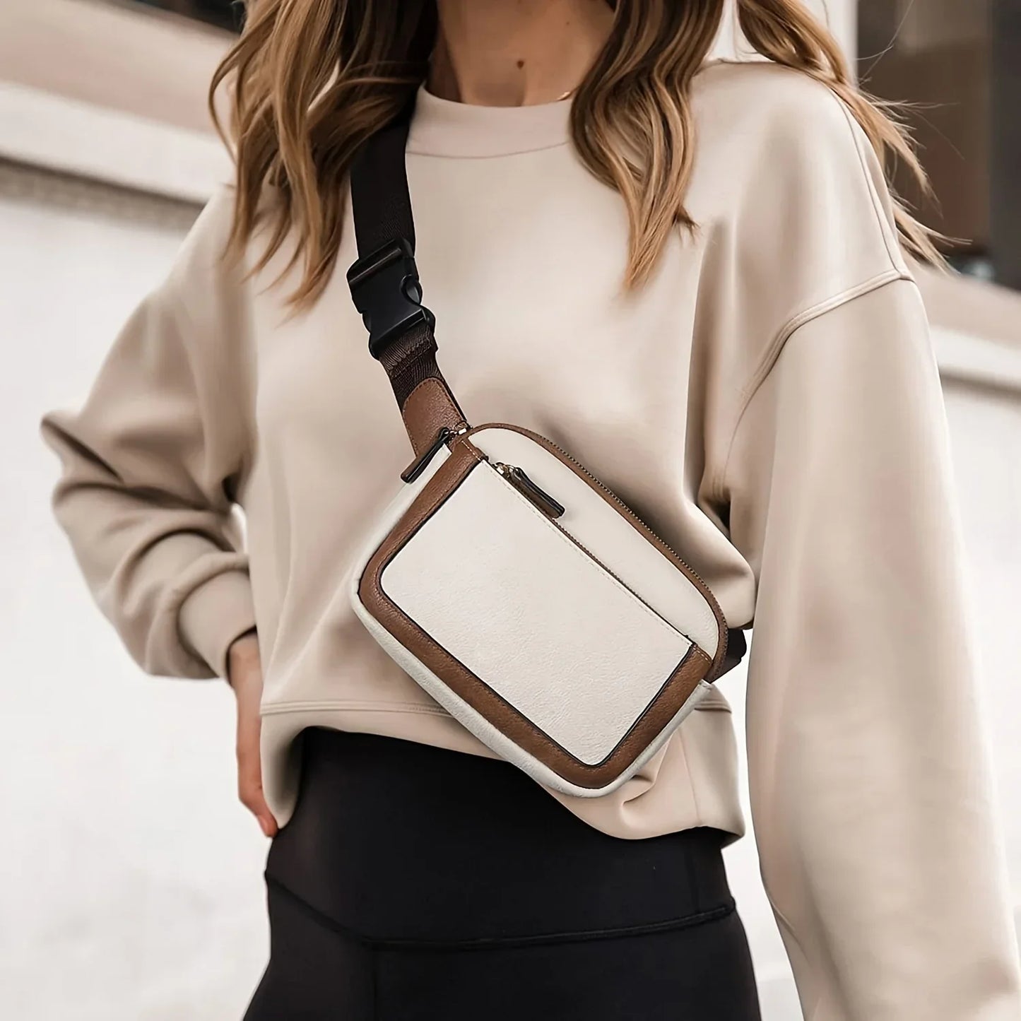 Minimalist Canvas Waist Belt Bag – Durable Crossbody Fanny Pack for Everyday Essentials