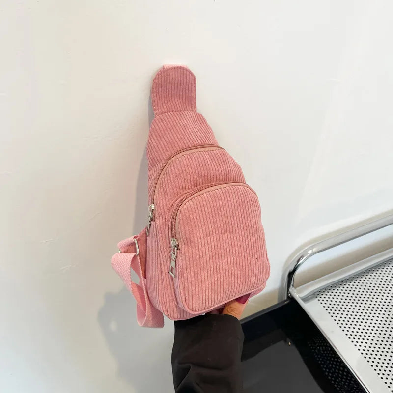 Plush Teddy Crossbody Bag for Women – Soft Fleece Belt Bag with Adjustable Strap – Cozy Winter Accessory