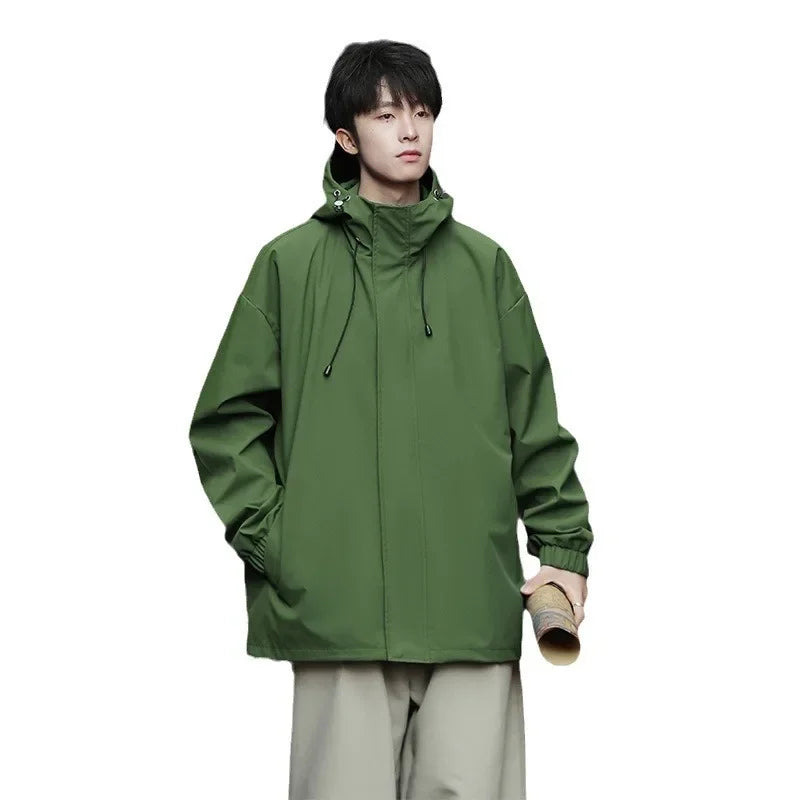 Men’s Plus Size Hooded Ski Jacket – Winter Waterproof Snow Coat