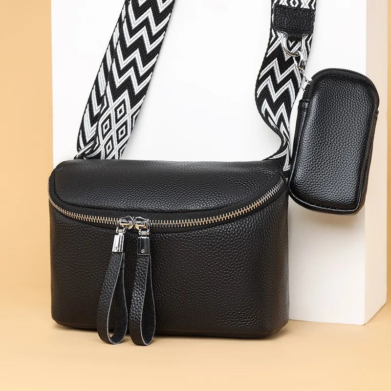 Trendy Crossbody Bag with Extra Pouch – Stylish, Compact & Practical Shoulder Purse
