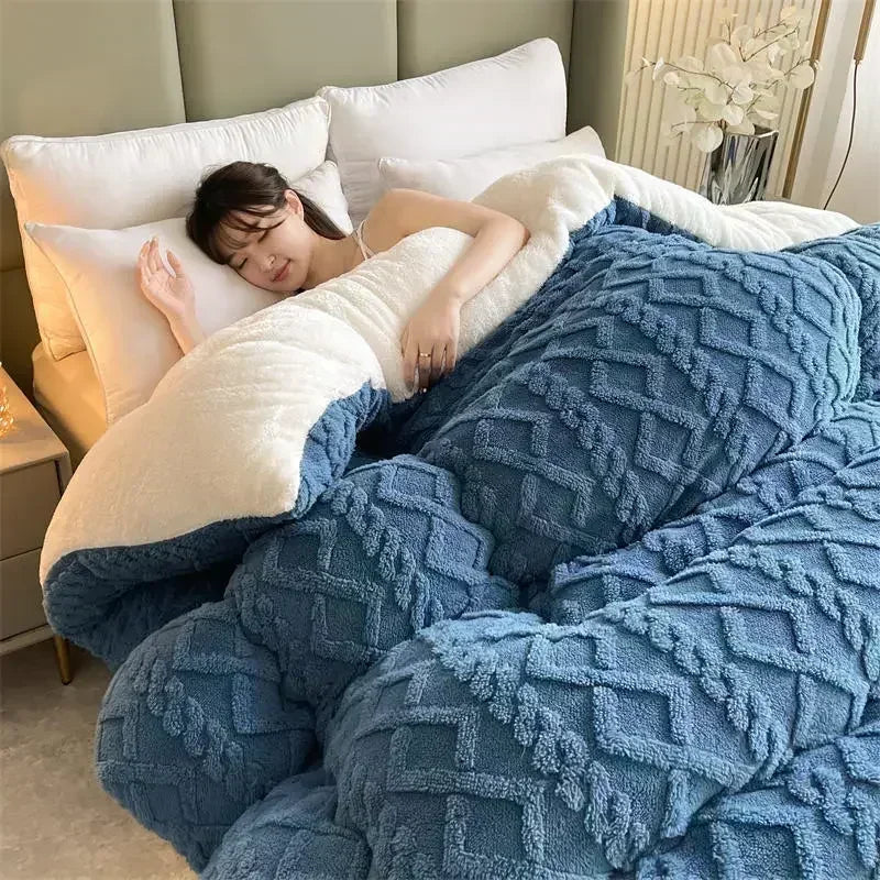Ultra Soft Sherpa Fleece Winter Blanket – Thick Warm Throw for Bed & Couch