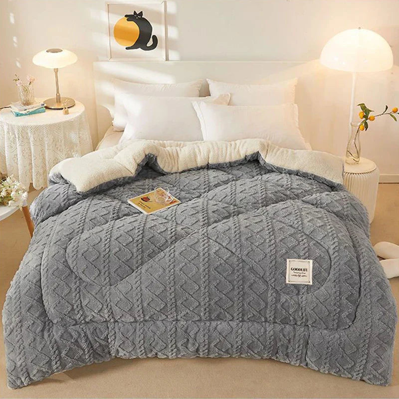 Ultra Soft Sherpa Fleece Winter Blanket – Thick Warm Throw for Bed & Couch