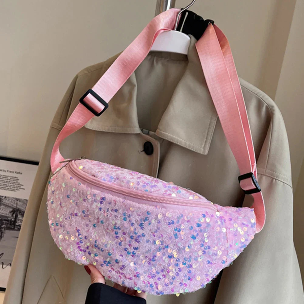 Trendy Crossbody Fanny Pack with Vibrant Print – Adjustable Waist Bag for Daily Use & Festivals