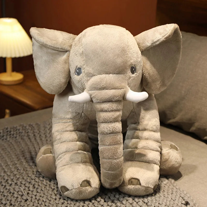 Soft Plush Elephant Toy – Safe, Cuddly & Colorful Nursery Decor