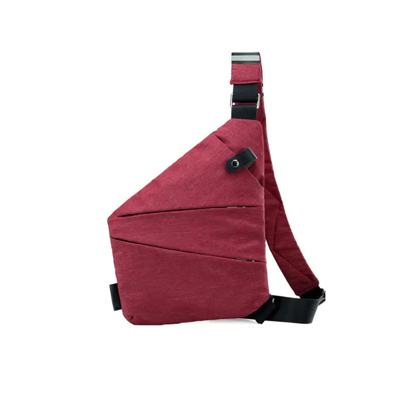 Anti-Theft Shoulder Bag – Compact & Secure Crossbody, Hidden Zippers, Water-Resistant Travel Sling