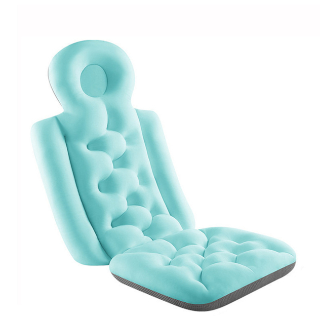 Luxury Bath Pillow with Neck & Back Support – Ergonomic Spa Cushion with 6 Suction Cups for Ultimate Comfort