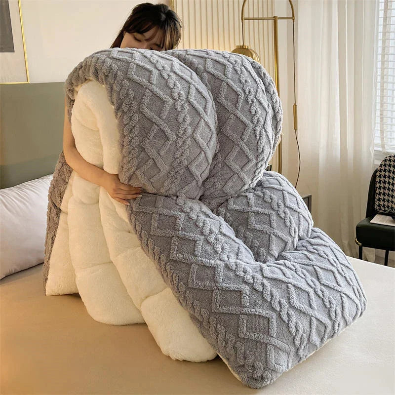 Ultra Soft Sherpa Fleece Winter Blanket – Thick Warm Throw for Bed & Couch