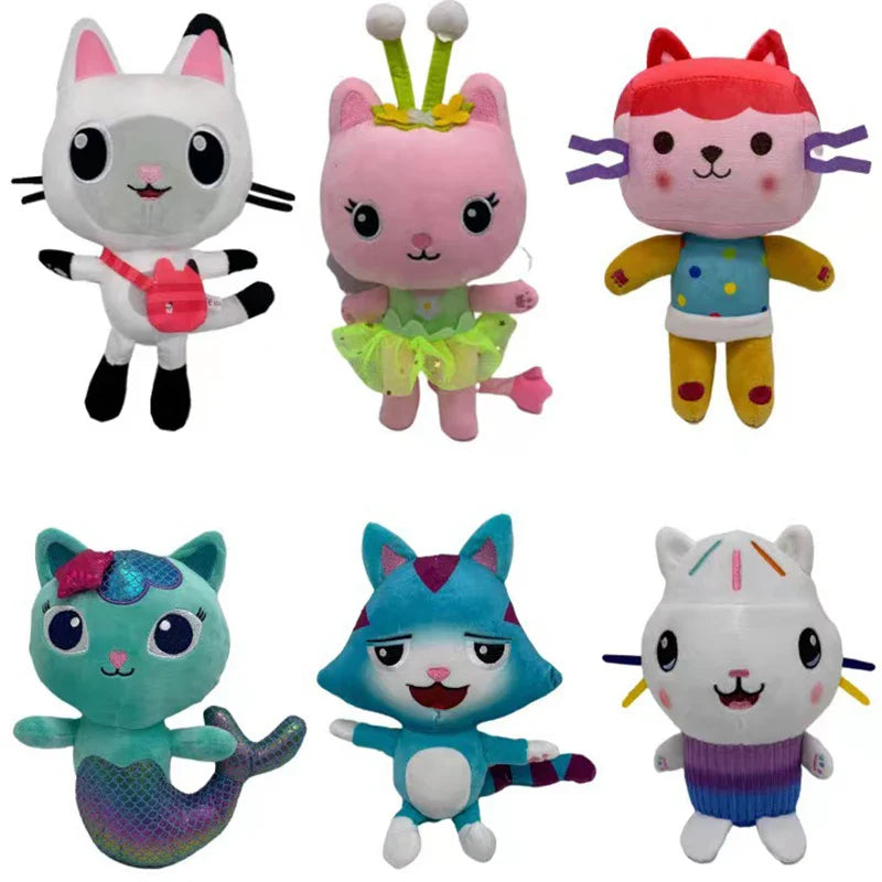 Gabby’s Dollhouse Plush Toy – Soft Cartoon Character Stuffed Doll for Kids