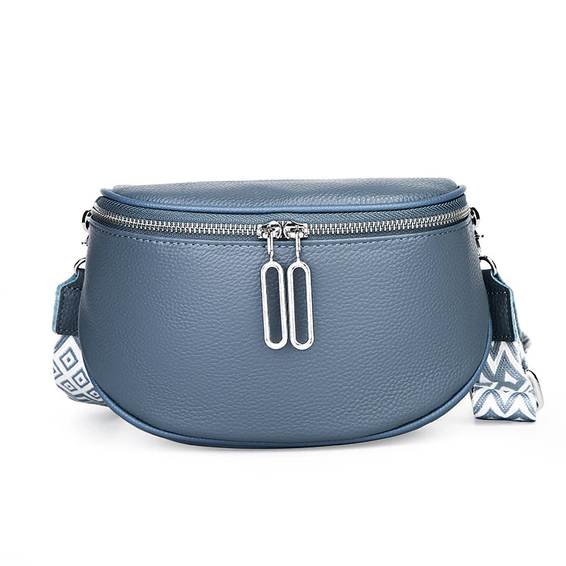 Elegant Crossbody Waist Bag with Wide Strap | Luxury Convertible Hip & Shoulder Bag
