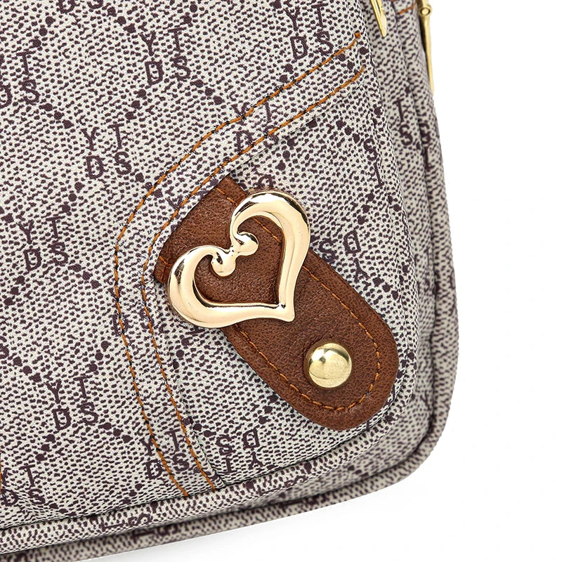 Luxe Leather Crossbody Backpack – Stylish, Compact & Comfortable Design