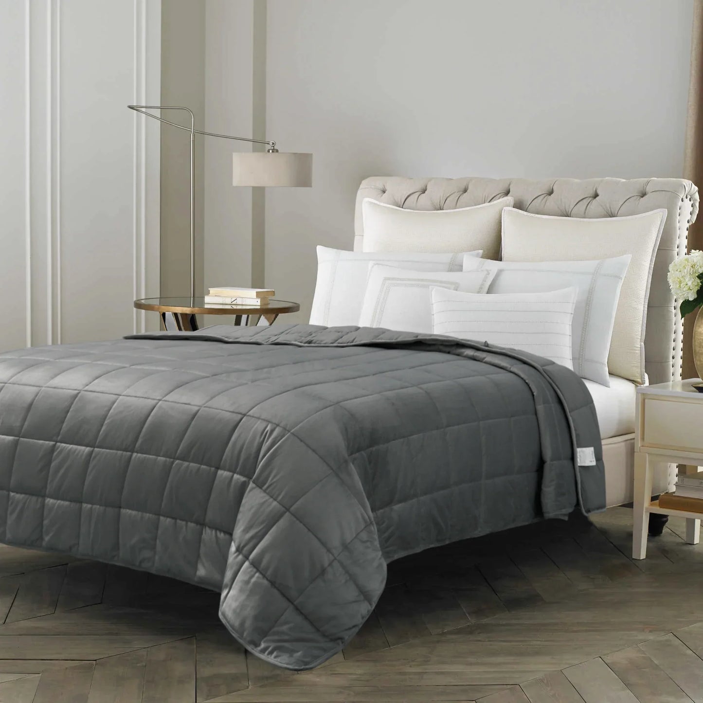 Grey Weighted Blanket – Deep Pressure Therapy for Better Sleep & Stress Relief