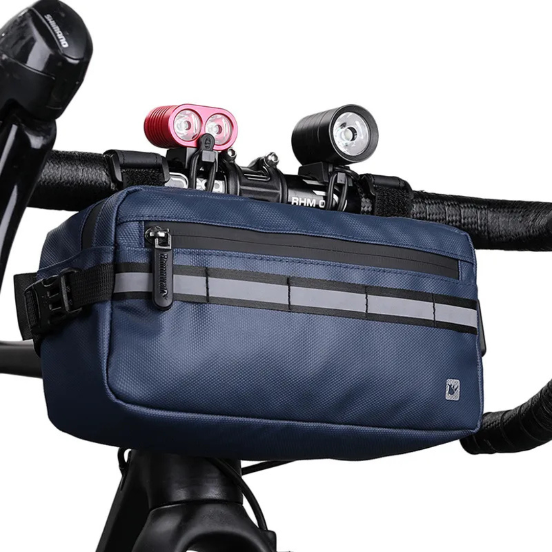 Waterproof Handlebar Bike Bag – 4L Bicycle Pouch with Zipper Closure