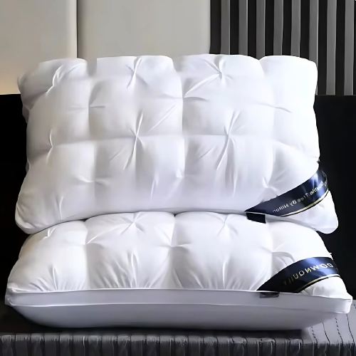 Royalty Goose Down Pillow - Luxury Neck Support, Hypoallergenic & Breathable Sleep Pillow