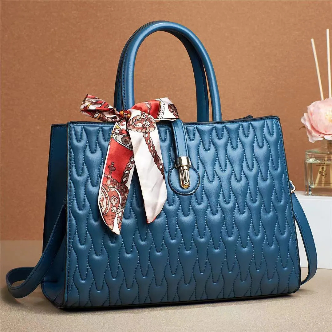 Elegant Handbag with Scarf – Luxury Women’s Purse in Multiple Colors