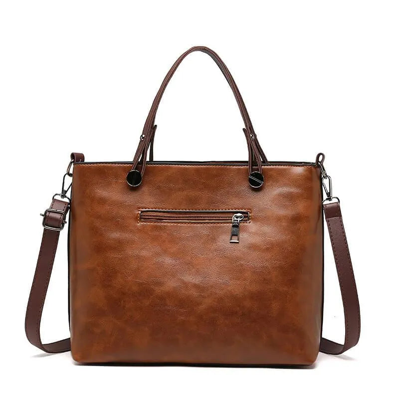 Zoe Vegan Leather Shoulder Bag – Stylish, Sustainable & Spacious Handbag for Women