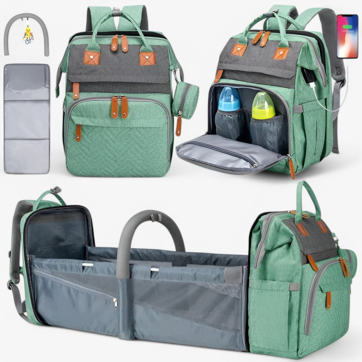 Multifunctional Diaper Backpack – Spacious, Practical & Travel-Ready