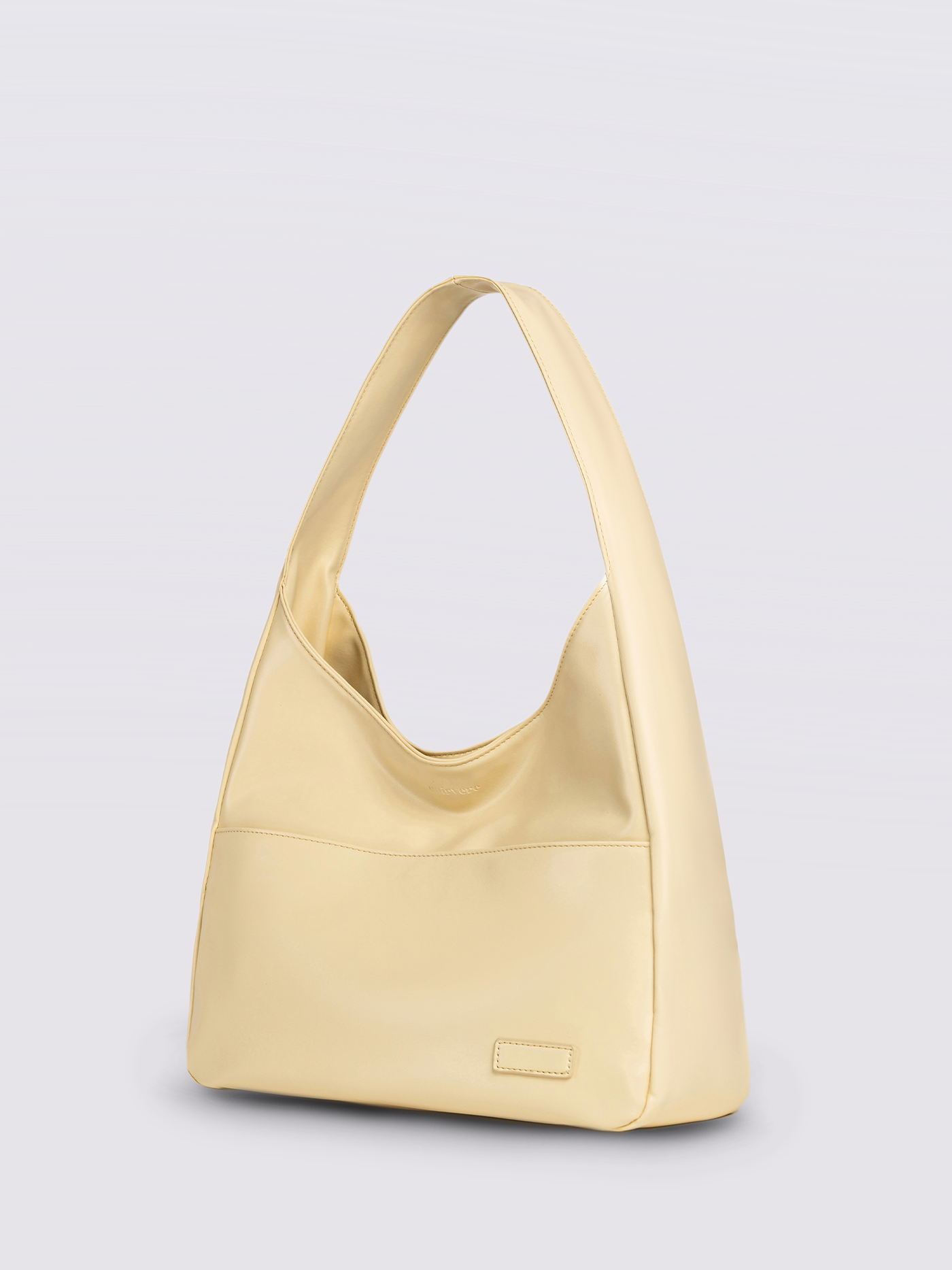 Minimalist Hobo Shoulder Bag – Vegan Leather