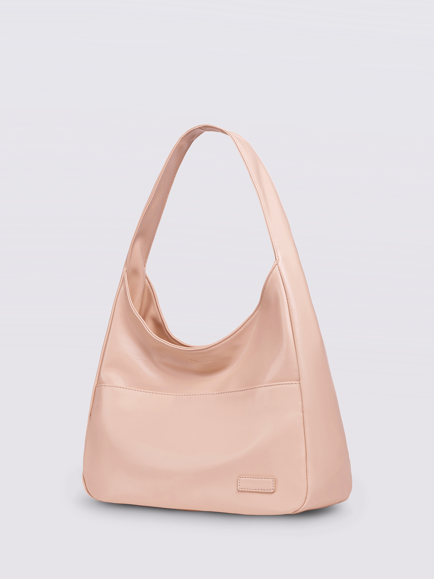 Minimalist Hobo Shoulder Bag – Vegan Leather