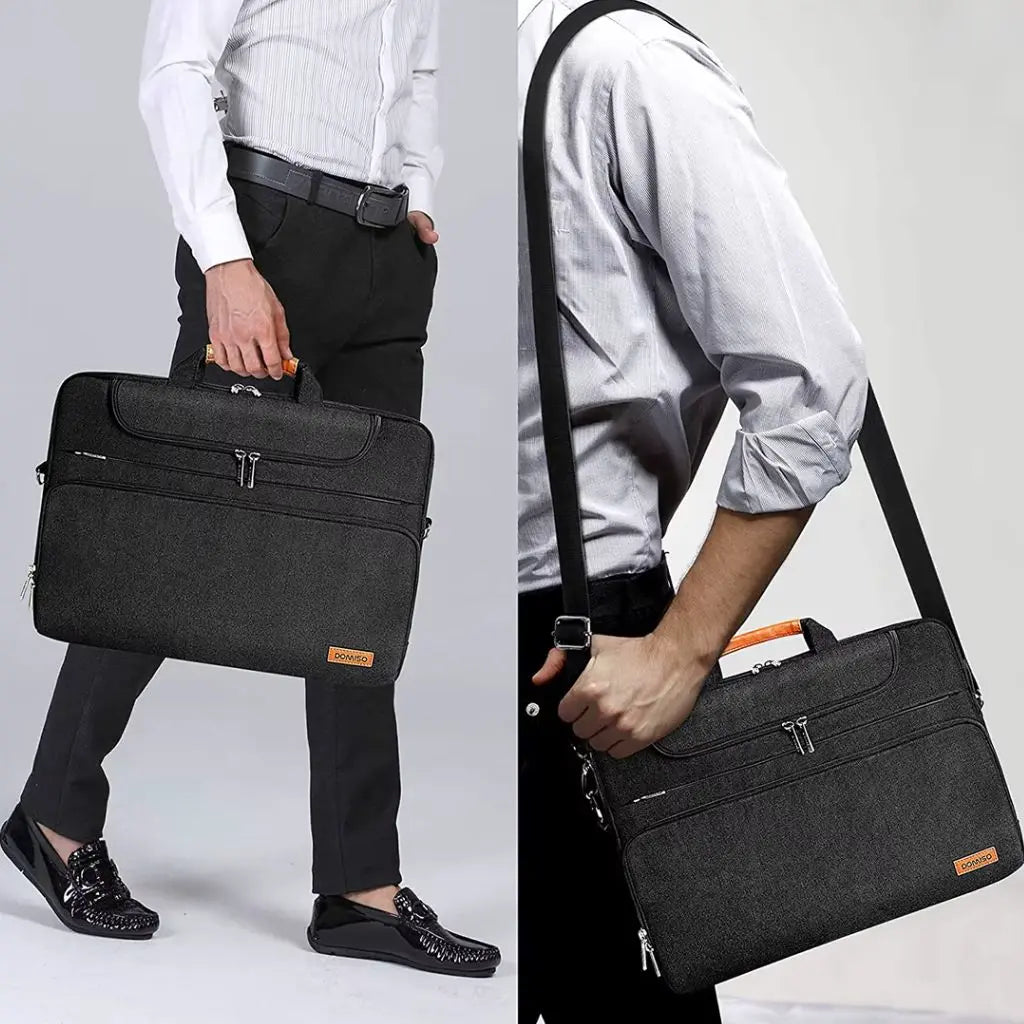 Water-Resistant 17-Inch Laptop Bag for Men – Spacious & Stylish