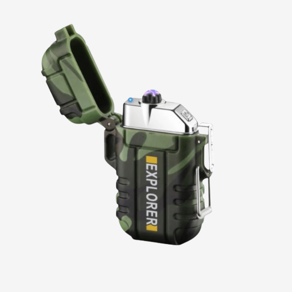 Waterproof Windproof Dual-Arc USB Rechargeable Plasma Lighter – Outdoor Survival Gear