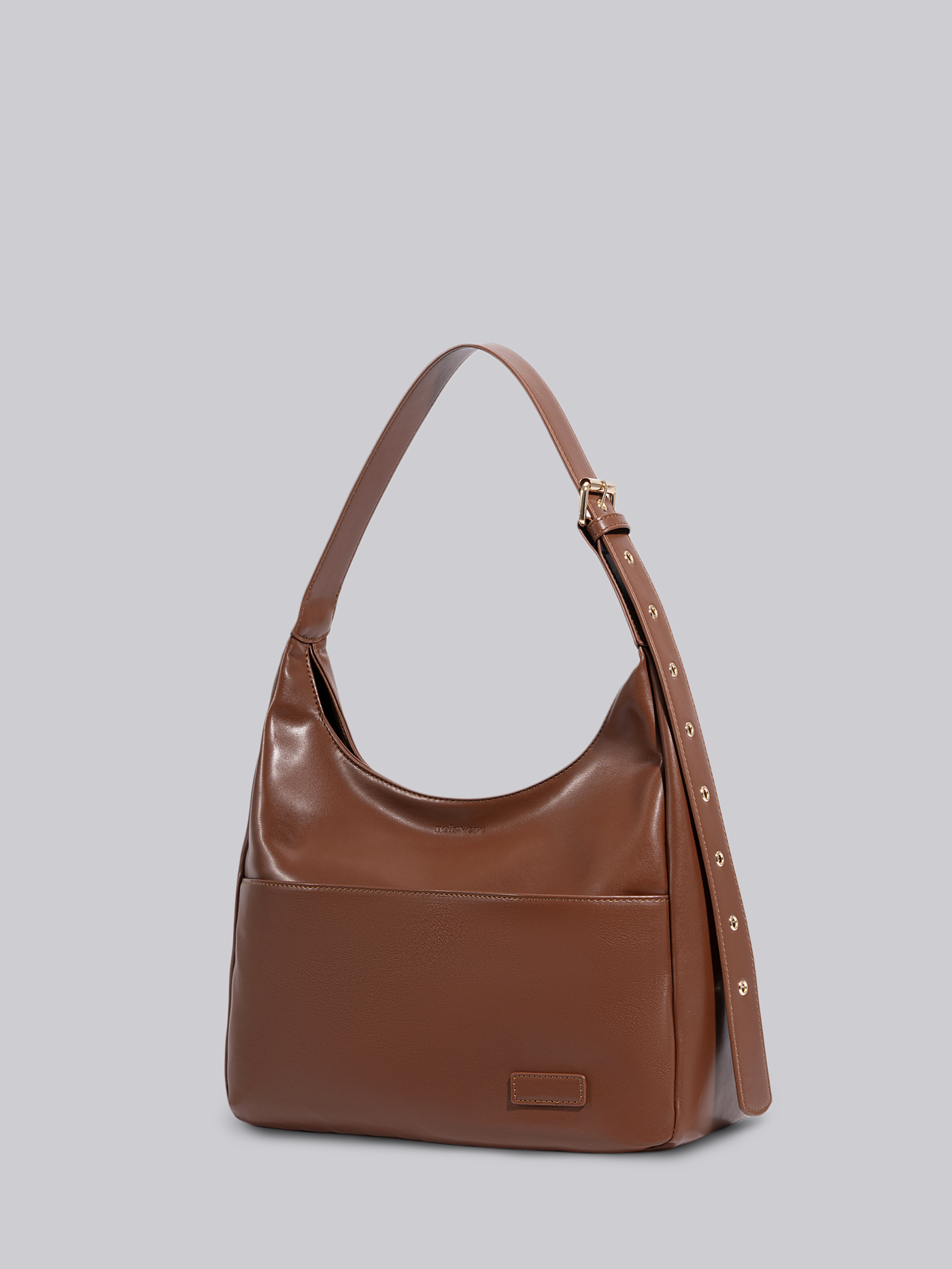 Black Shoulder Bag – Minimalist & Spacious Vegan Leather Design