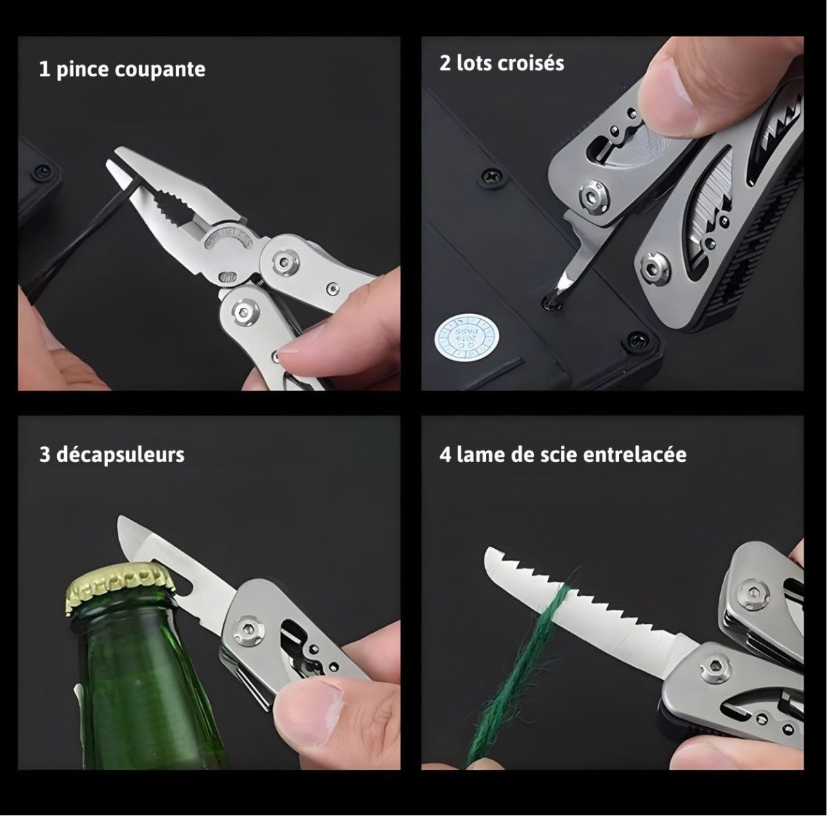 11-in-1 Stainless Steel Multitool Pocket Knife – Compact & Durable – Ideal for Camping, Hiking, Fishing & Everyday Use