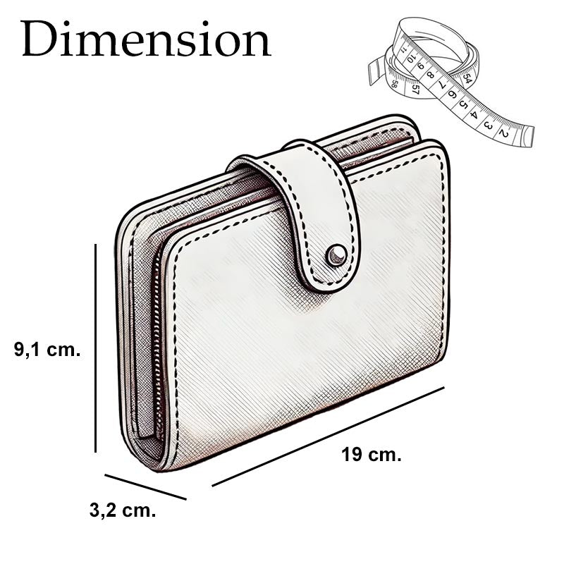 Luxe Women's Wallet – Premium Faux Leather, Multiple Card Slots, Smartphone Compartment, Secure Zipper Closure