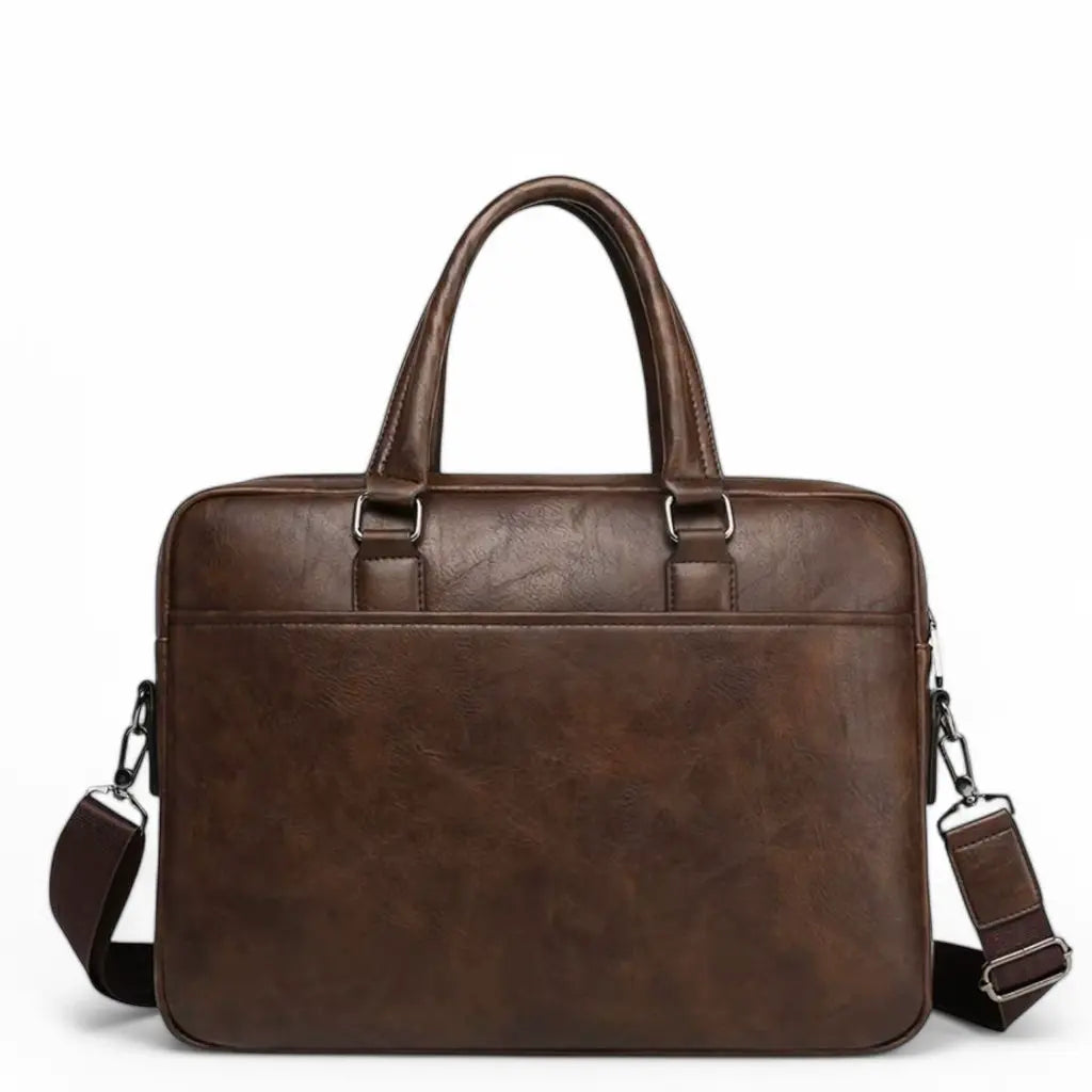 Premium 14-Inch Leather Laptop Bag for Men – Timeless Elegance & Robust Protection
