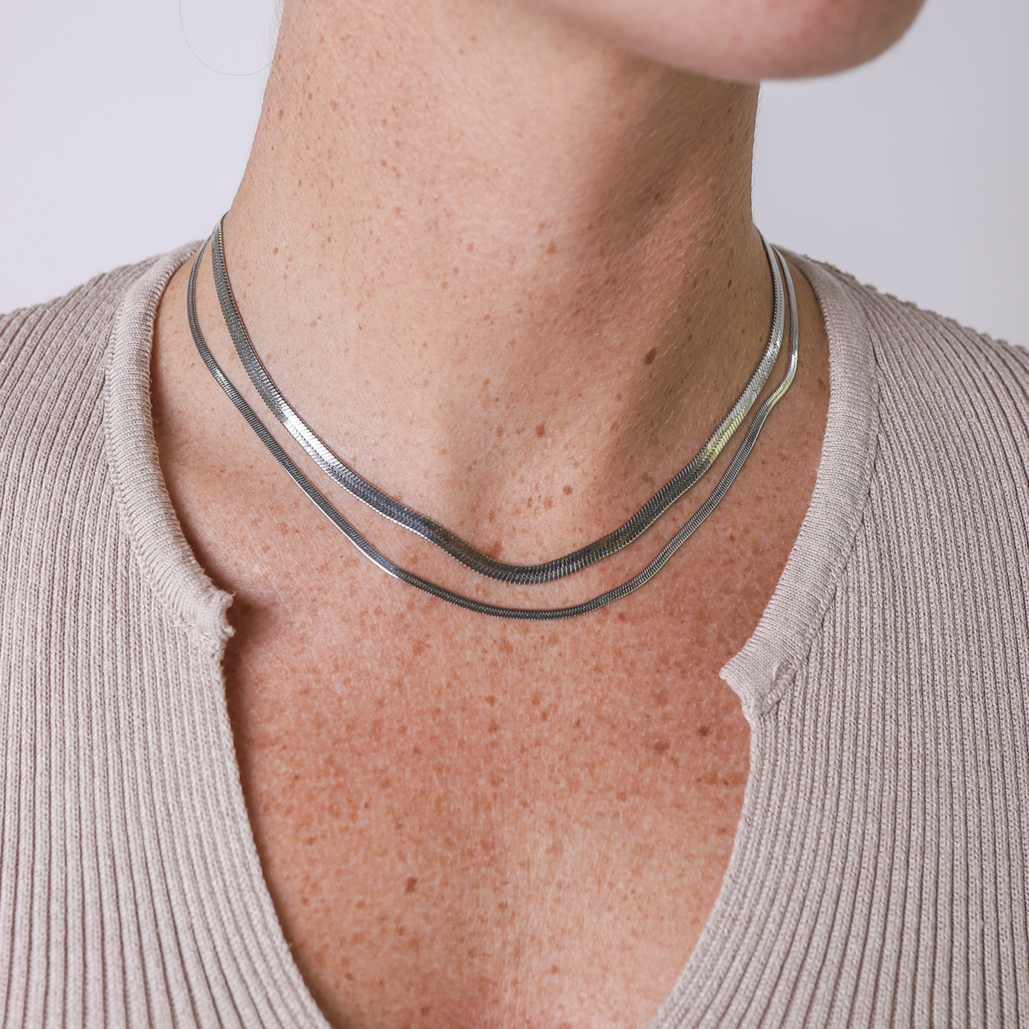 Gold Snake Chain Necklace – 14K Gold Plated, Adjustable Length, Minimalist Jewelry for Women