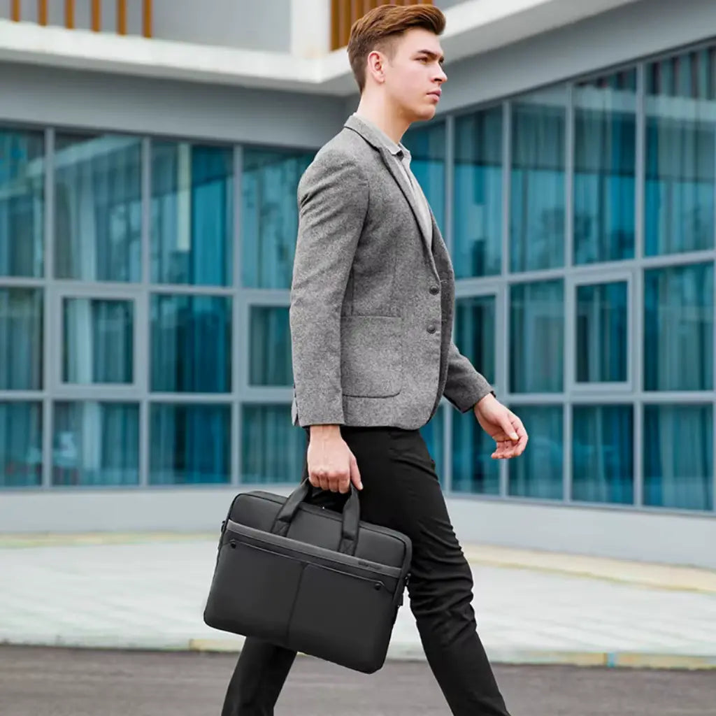 Waterproof 15.6″ Laptop Bag for Men – Professional Business Briefcase, Rainproof Messenger