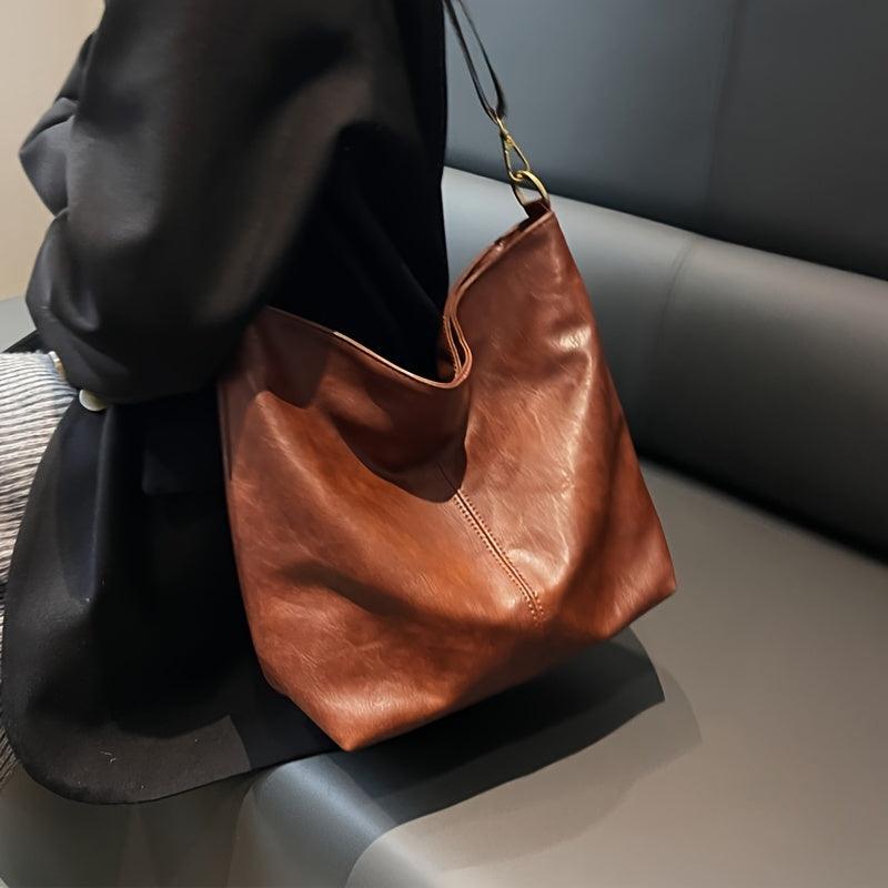 Estelle Luxe Women's Leather Shoulder Bag – Spacious & Stylish Handbag for Daily Use & Travel