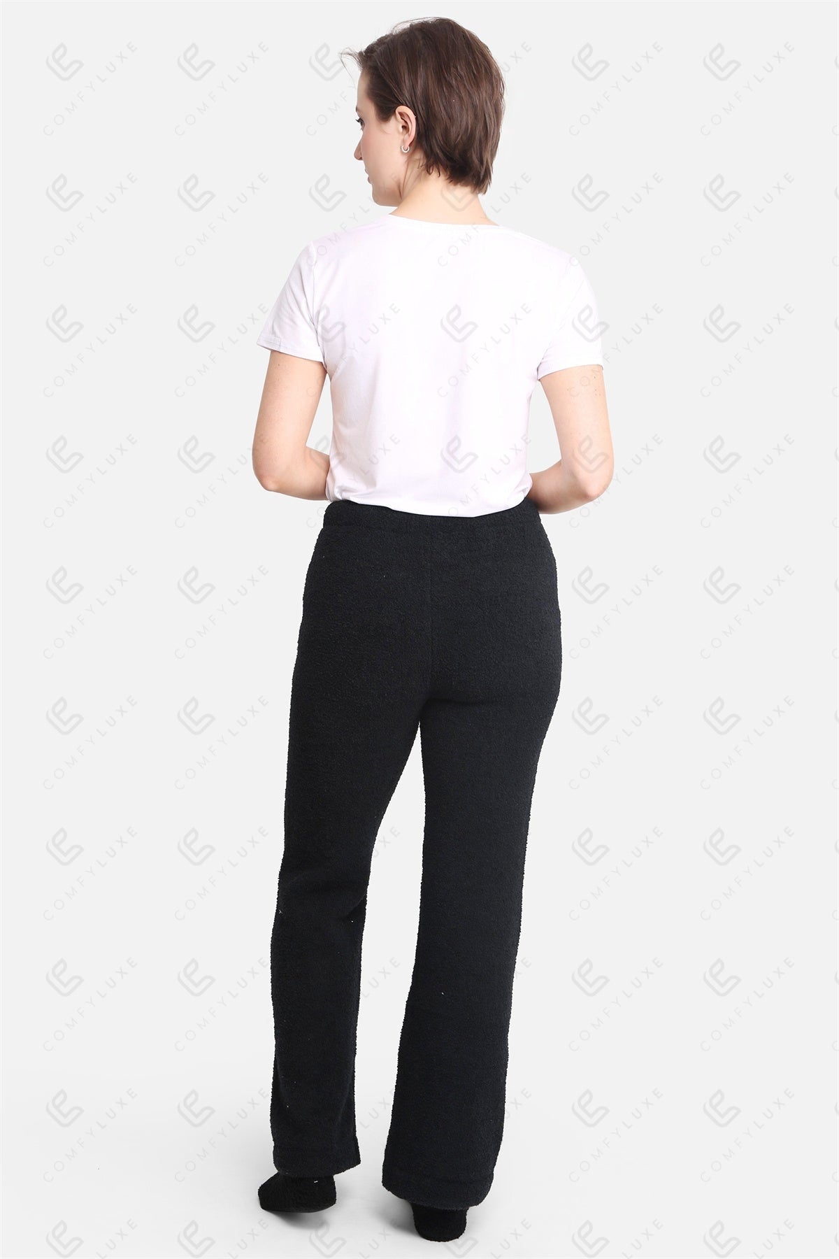 Women’s Luxe Microfiber Lounge Pants with Pockets & Drawstring – Soft Loungewear Bottoms
