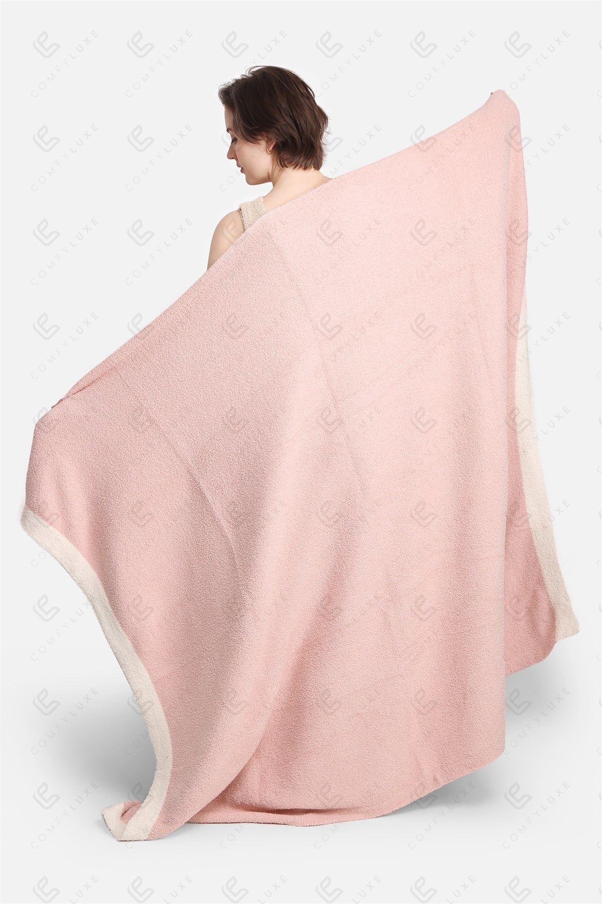 Soft Fleece Throw Blanket Plush Cozy Plaid for Couch, Bed or Living Room Decor
