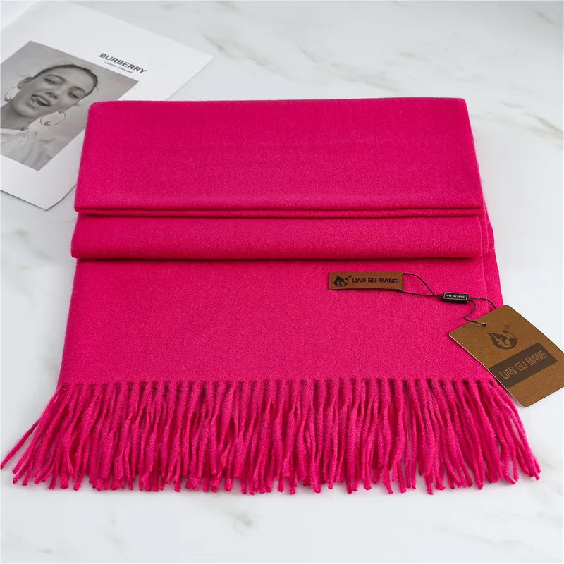 Krystal Cashmere Scarf – Women's Premium Warm & Stylish Winter Shawl in 10 Trendy Colors