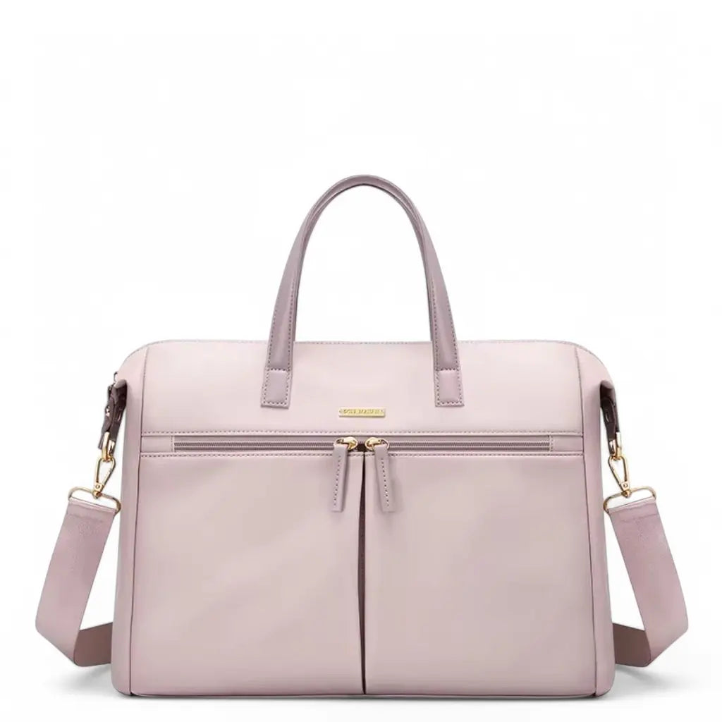 Pink 15.6-Inch Laptop Bag for Women – Stylish Protection for Work & Study