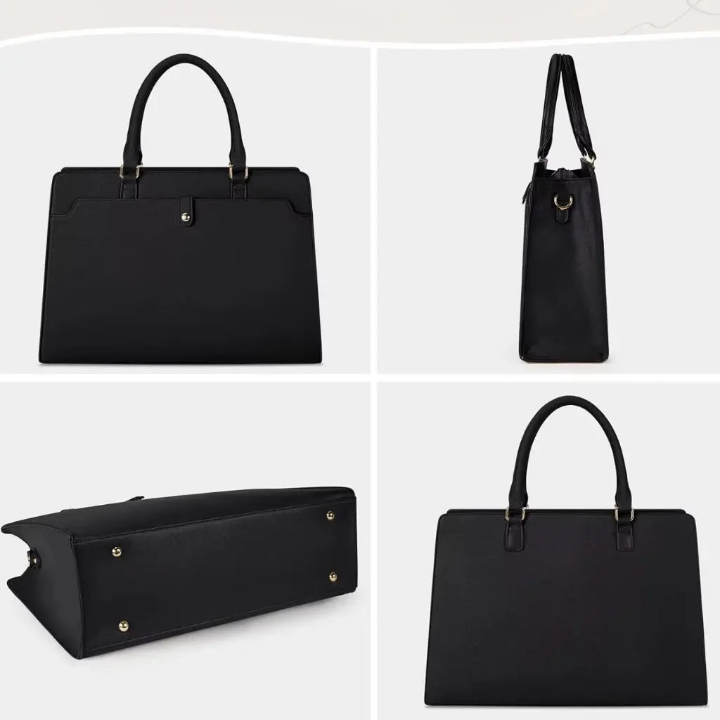 Stylish 15.6" Women's Laptop Bag – Waterproof, Professional Tote with Multiple Compartments