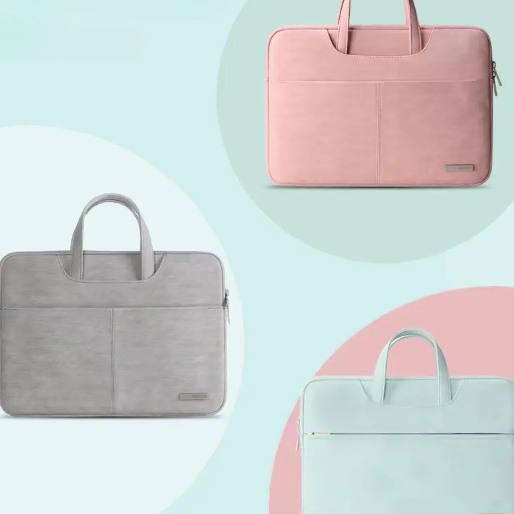 13.3-Inch Lightweight Women's Laptop Bag – Stylish Pastel Colors for Daily Use