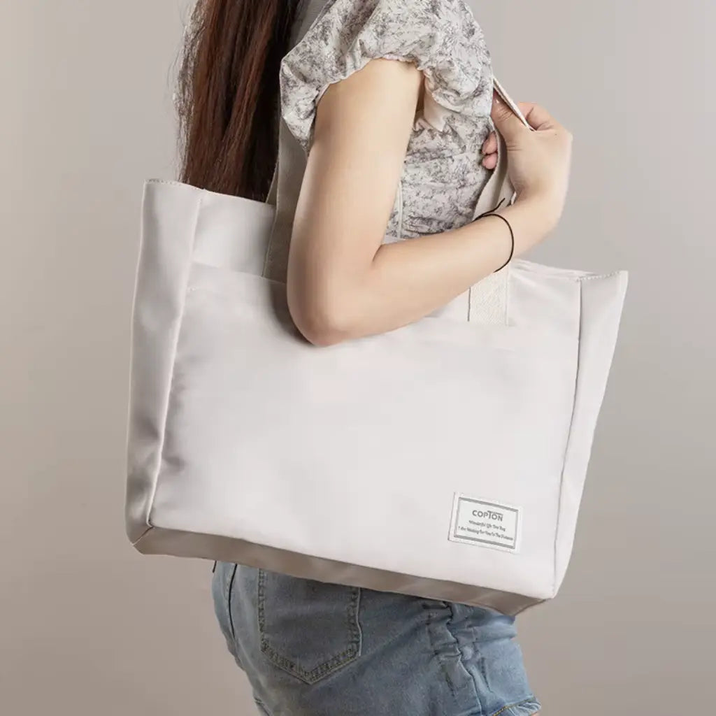 White Canvas Tote Bag – Spacious & Durable Everyday Carry Bag