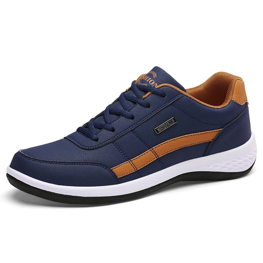 Renzo Men's Leather Orthopedic Sneakers – Premium Comfort & Support