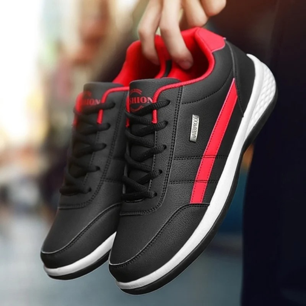 Renzo Men's Leather Orthopedic Sneakers – Premium Comfort & Support