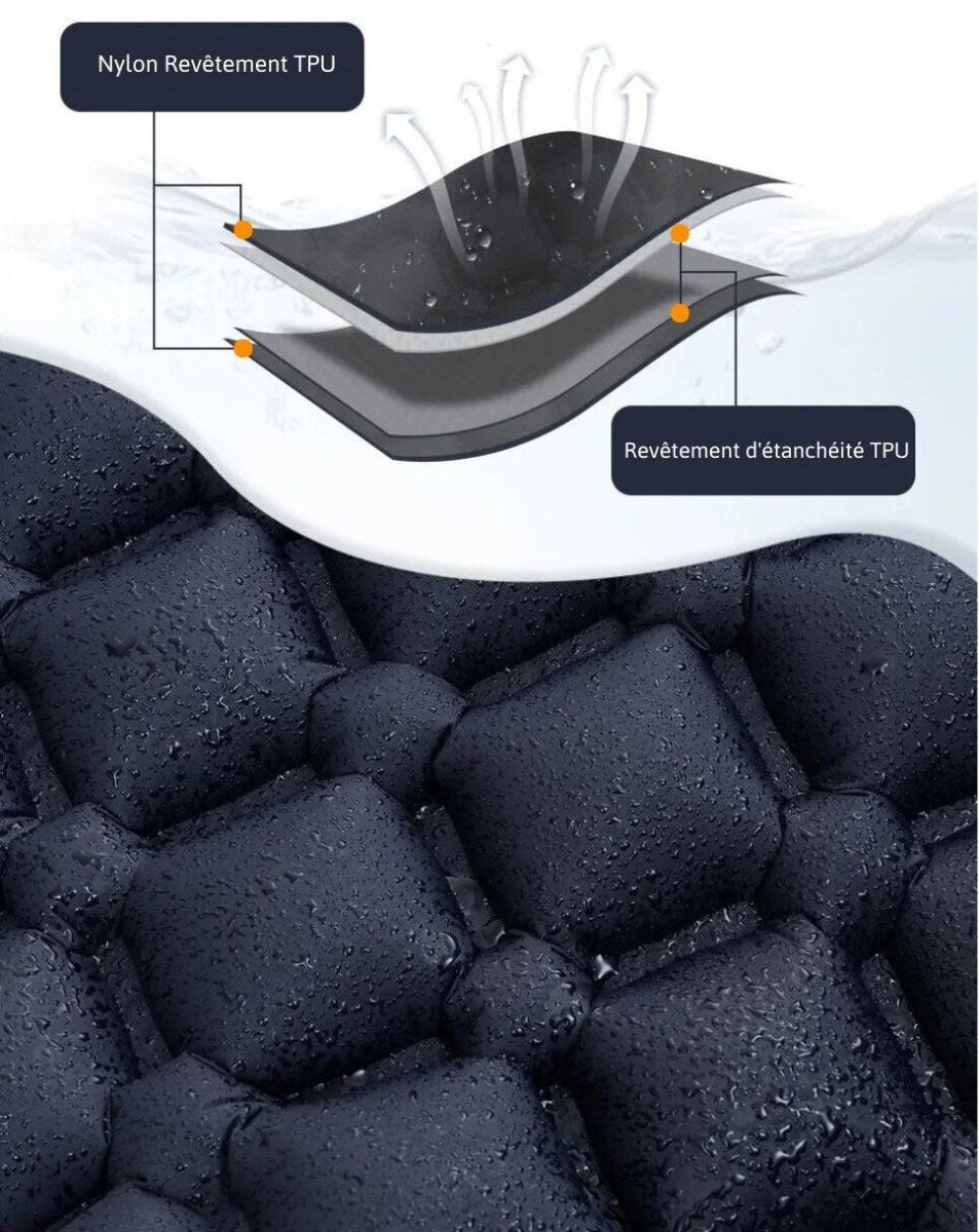 Ultralight Inflatable Sleeping Pad with Built-in Pillow – Compact & Waterproof – Ideal for Camping, Hiking & Backpacking