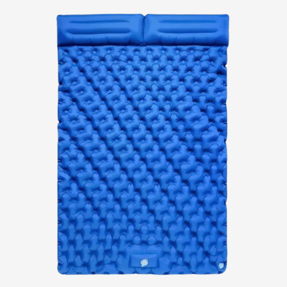 Inflatable Double Air Mattress with Built-in Pillows – Portable, Waterproof & Ideal for Camping, Travel & Guests