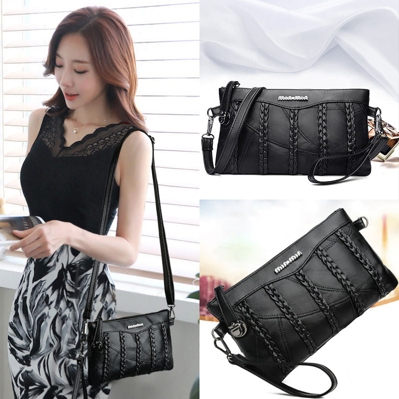 Elegant Women's Shoulder Bag – Compact Clutch with Multiple Pockets