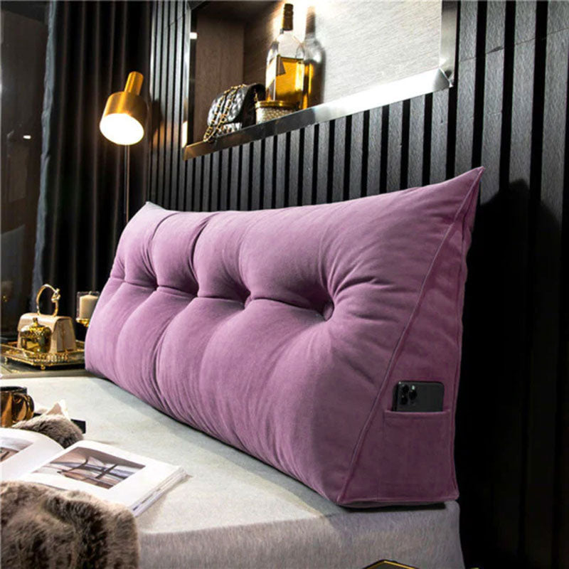 Oversized Bed Backrest Cushion – Ergonomic Headboard Pillow for Reading, TV & Work in Bed