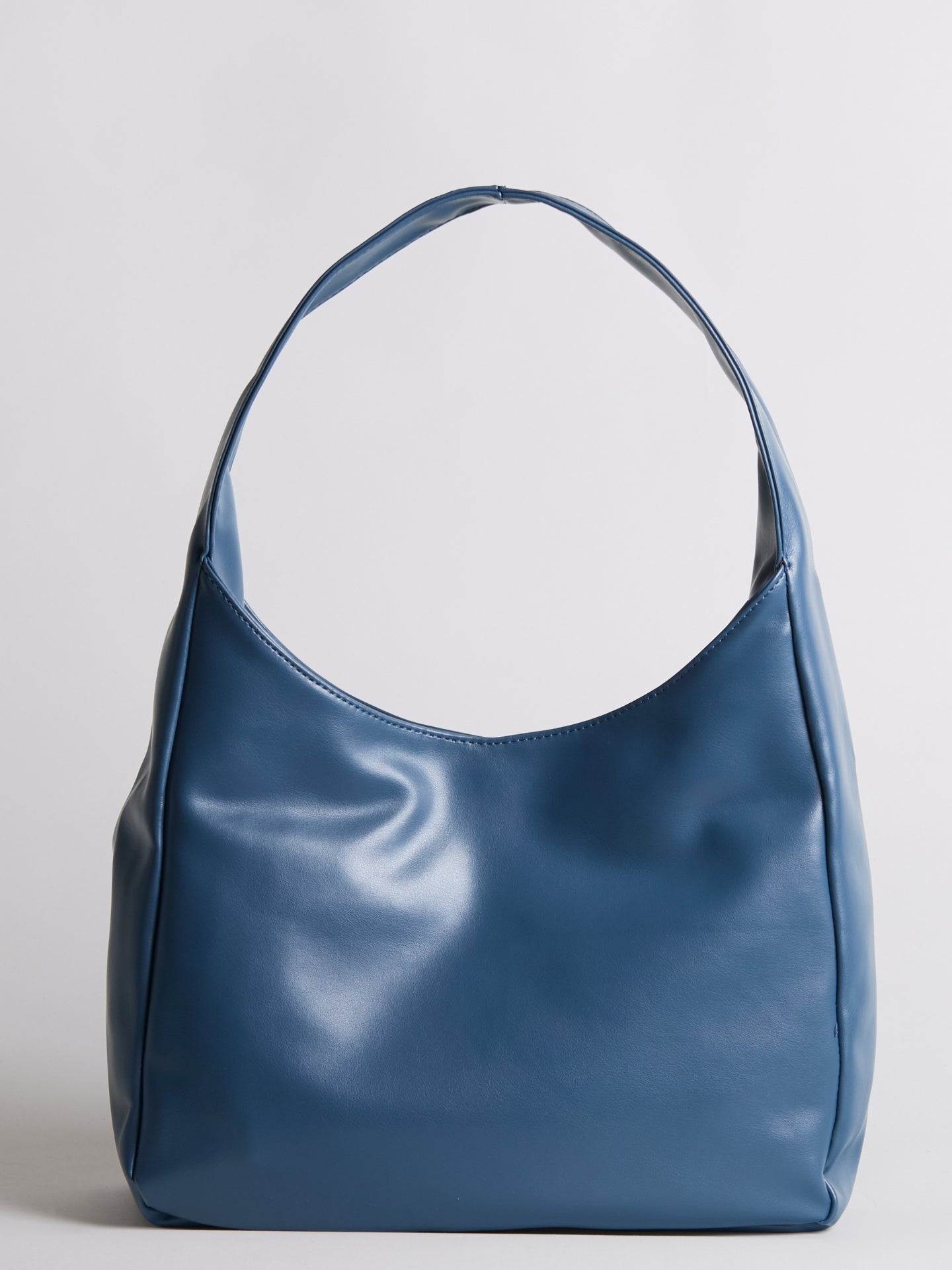 Minimalist Hobo Shoulder Bag – Vegan Leather