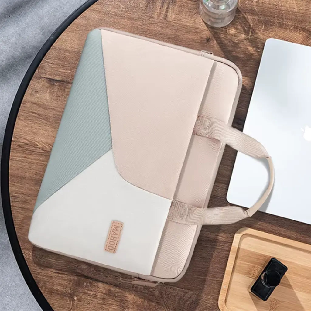Stylish Waterproof Laptop Bag for Women – Elegant Pastel Tote for 14" & 15.6" Laptops