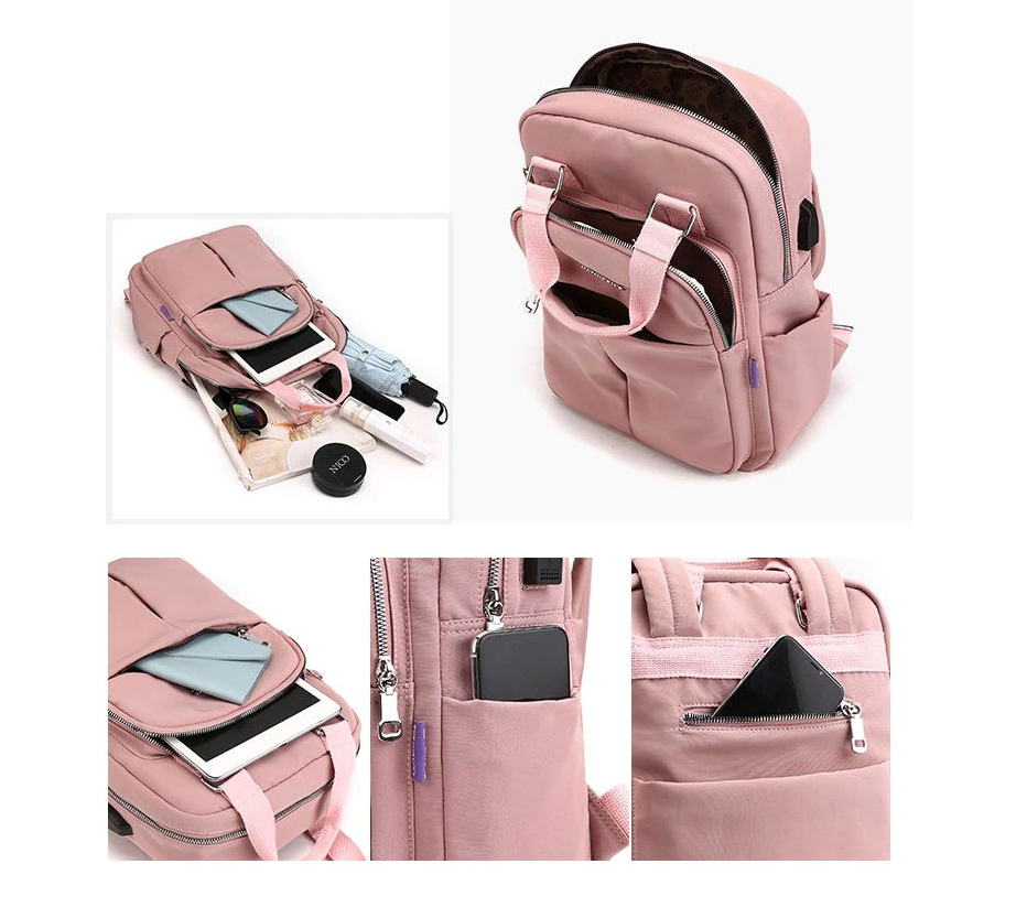 Waterproof Anti-Theft Laptop Backpack with USB Charging Port – Stylish & Secure Travel Bag for Men & Women
