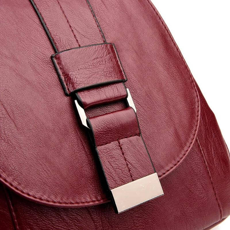 Waterproof Vegan Leather Anti-Theft Backpack for Women – Convertible Rucksack & Handbag with Hidden Zipper